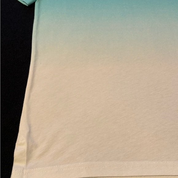 Abercrombie Kids Polo- Ombré Green and White- Size 13/14 - Picture 9 of 15